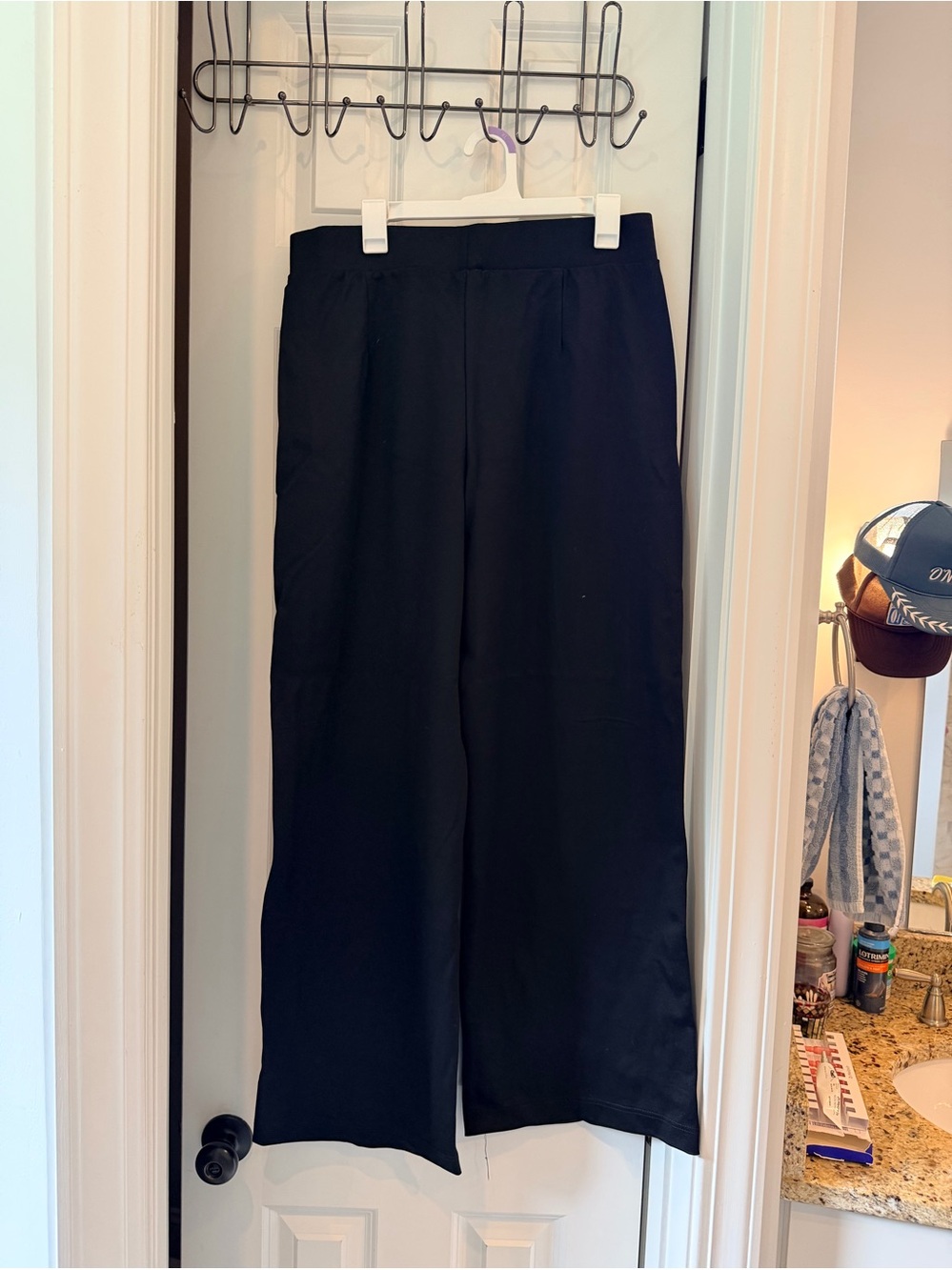 Classic Black Wide-Leg women’s Pants